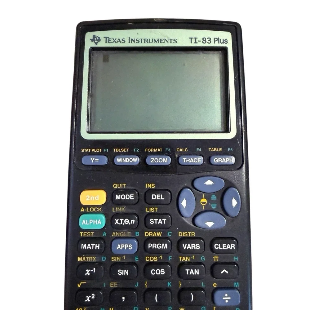 Texas Instruments TI-83 Plus Graphing Calculator Black w/ Instruction Book